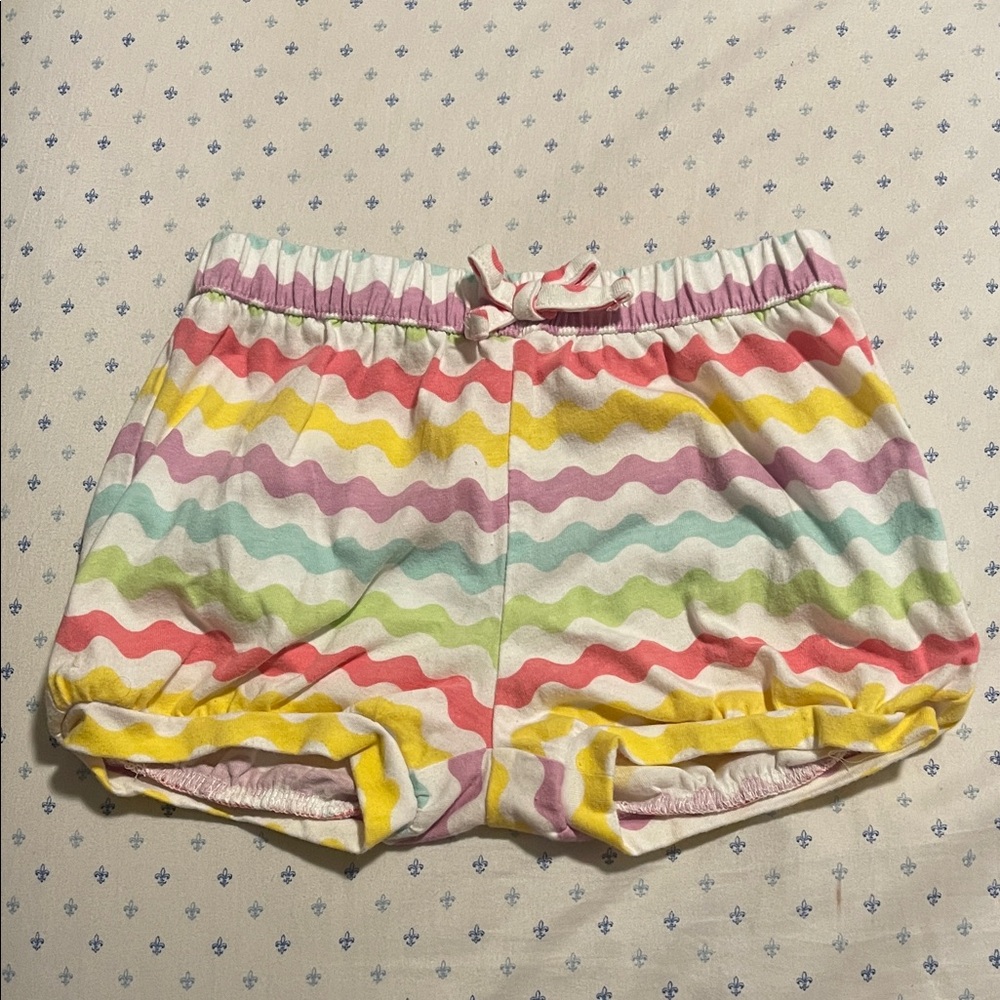 Okie Dokie Multicolor Wavy Pattern Kids Shorts